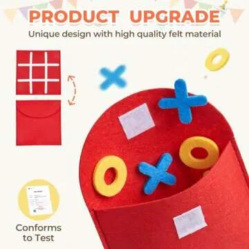 JoyCat Mini Tic Tac Toe Board Game for Kids Fun