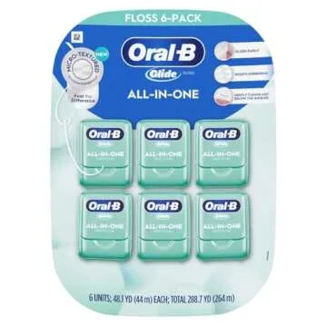 Glide Crest Comfort Plus Dental Floss Mint 40m x6