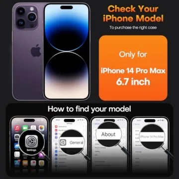 TAURI iPhone 14 Pro Max Case - Not-Yellowing, Magnetic Protection