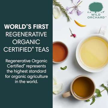 Wild Orchard Premium Green Tea - 100% Regenerative Organic Certified - Loose Leaf - USDA Organic - S...