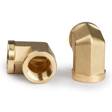 U.S. Solid Brass 90 Degree Barstock Elbow Pipe Fitting 3/8" NPT