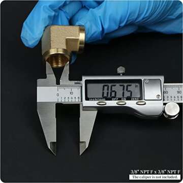 U.S. Solid Brass 90 Degree Barstock Elbow Pipe Fitting 3/8" NPT