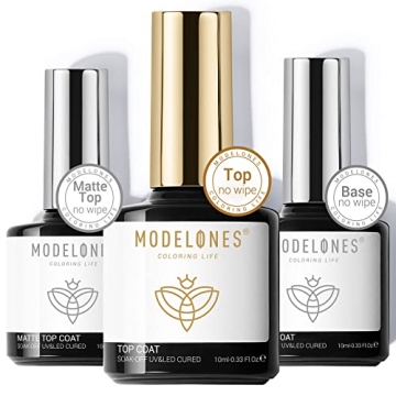MODELONES Gel Top Coat Set for Durable, Stunning Nails