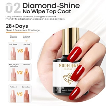 MODELONES Gel Top Coat Set for Durable, Stunning Nails
