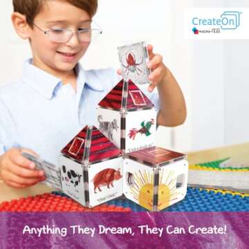 CreateOn Magna-Tiles “The Very Busy Spider” Set - Kids' Building Toys