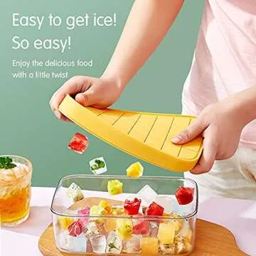 Warm Wood Ice Cube Tray Perfect for Home and Parties