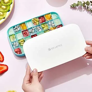 Warm Wood Ice Cube Tray Perfect for Home and Parties