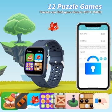 Kids Smart Watch with Puzzle Games and Fitness Tracker