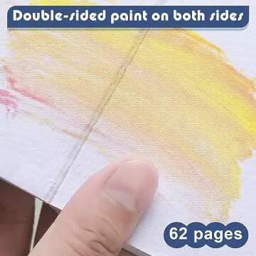 Ctosree 3 Pcs Mini Watercolor Sketchbook 3.9 x 3.9 Inch Portable Square Watercolor Notebook Painting Sketch Book 90 Sheets Textured Drawing Papers 300 GSM Artists Paper Pads for Art (White)