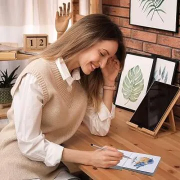 Ctosree 3 Pcs Mini Watercolor Sketchbook 3.9 x 3.9 Inch Portable Square Watercolor Notebook Painting Sketch Book 90 Sheets Textured Drawing Papers 300 GSM Artists Paper Pads for Art (White)