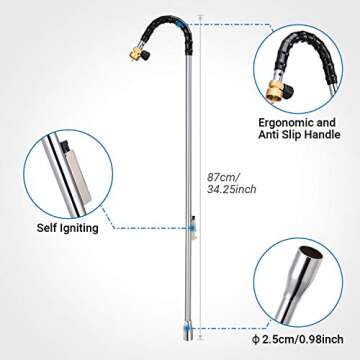 One Sight Weed Torch 20,000 BTU for Easy Weed Control