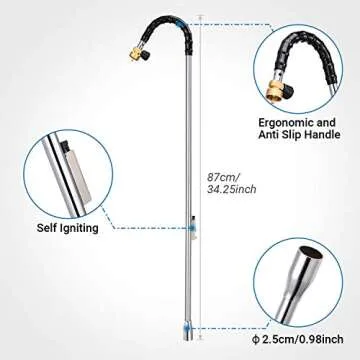 One Sight Weed Torch 20,000 BTU for Easy Weed Control