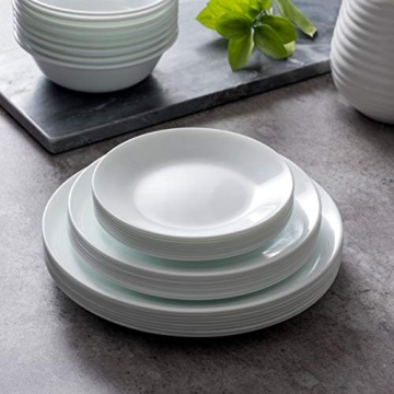 Corelle Vitrelle 8-Piece Dinner Plates Set - Durable