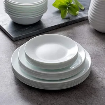 Corelle Vitrelle 8-Piece Dinner Plates Set - Durable
