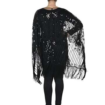 Elegant Beaded Evening Wrap Shawl for Formal Events