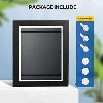 Sank Kids Art Frames Projects – Front Opening and Changeable Picture Display for DIN. A4 Art-Work, Storage Frames, Crafts, Drawing, Hanging Art, 8.3x11.8 (Black, 2 Packs) (CP44386-05)