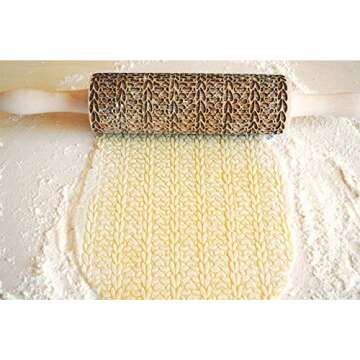 Knitting Pattern Embossing Rolling Pin for Creative Baking