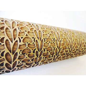 Knitting Pattern Embossing Rolling Pin for Creative Baking