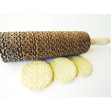 Knitting Pattern Embossing Rolling Pin for Creative Baking