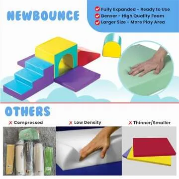 Soft Play Set for Kids - Safe Foam Climbing Blocks