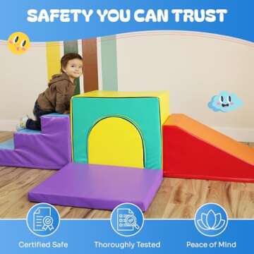 Soft Play Set for Kids - Safe Foam Climbing Blocks