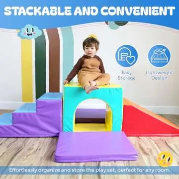 Soft Play Set for Kids - Safe Foam Climbing Blocks