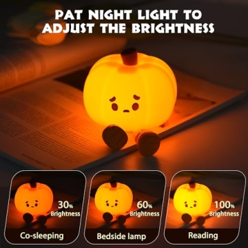 Rechargeable Dylviw Pumpkin Night Light for Kids