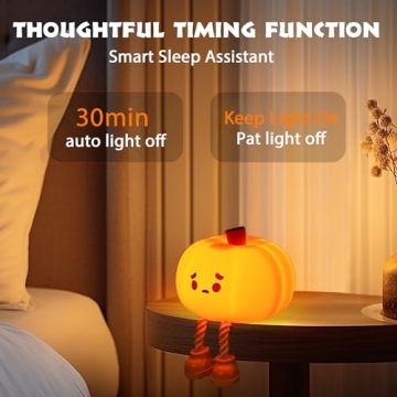 Rechargeable Dylviw Pumpkin Night Light for Kids