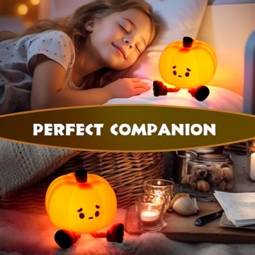 Rechargeable Dylviw Pumpkin Night Light for Kids