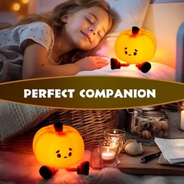 Rechargeable Dylviw Pumpkin Night Light for Kids