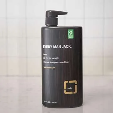Every Man Jack Mens 3-in-1 Wash - Nourishing Sandalwood