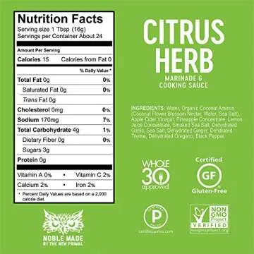 Noble Made by The New Primal Aminos and Marinades (Marinade Variety Pack)