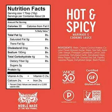 Noble Made by The New Primal Aminos and Marinades (Marinade Variety Pack)