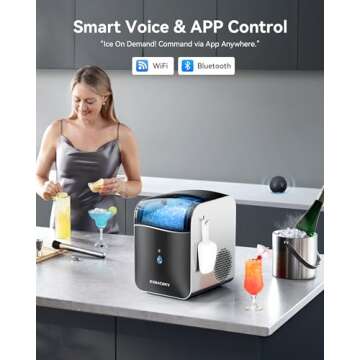 EUHOMY Nugget Ice Maker with Smart Control for 40 lbs Daily