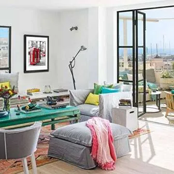 Giftgarden Black 16x20 Picture Frames, Matted to Display 11x17 Picture with Mat or 16 x 20 Artwork without Mat, Set of 4