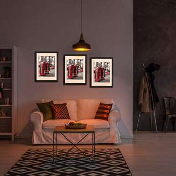 Giftgarden Black 16x20 Picture Frames, Matted to Display 11x17 Picture with Mat or 16 x 20 Artwork without Mat, Set of 4