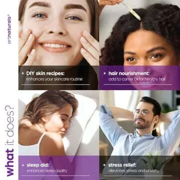 artnaturals 100% Pure Lavender Essential Oil - (4.0 Fl Oz / 118ml) - Premium Undiluted Therapeutic Grade Natural from Bulgaria - Aromatherapy for Diffuser, Skin and Hair Growth