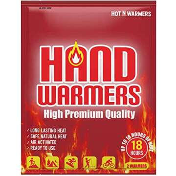 HOTNWARMER Hand & Body Warmers – Long Lasting, UP to 18 Hours, Safe, Disposable, Natural Odorless, Air Activated, Heat Pads 20 Pair, Great for Outdoor Sports, Camping, Warm Gifts for Women, Men