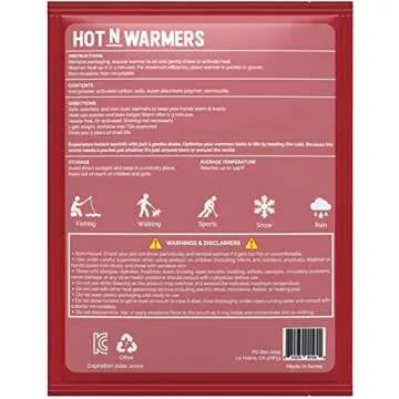 HOTNWARMER Hand & Body Warmers – Long Lasting, UP to 18 Hours, Safe, Disposable, Natural Odorless, Air Activated, Heat Pads 20 Pair, Great for Outdoor Sports, Camping, Warm Gifts for Women, Men