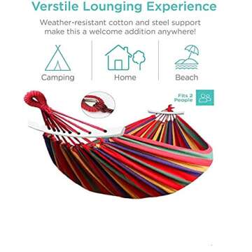 Tintonlife Brazilian Double Hammock - 450lb Capacity, Portable