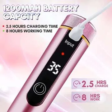 Makartt Wireless Nail Drill 35000RPM Portable Efile