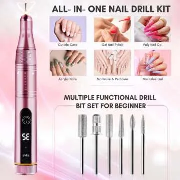 Makartt Wireless Nail Drill 35000RPM Portable Efile