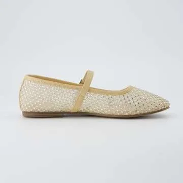 CUSHIONAIRE Maxie Rhinestone Flats - Stylish Comfort