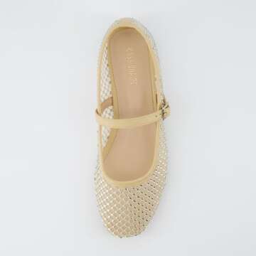 CUSHIONAIRE Maxie Rhinestone Flats - Stylish Comfort