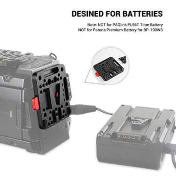 SmallRig V Mount Battery Plate, V-Lock Assembly Kit, Female V-Dock Male V-Lock Quick Release Plate – 1846C