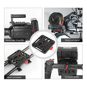 SmallRig V Mount Battery Plate, V-Lock Assembly Kit, Female V-Dock Male V-Lock Quick Release Plate – 1846C