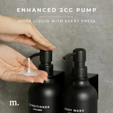 Stylish MaisoNovo Refillable Shampoo & Conditioner Bottles