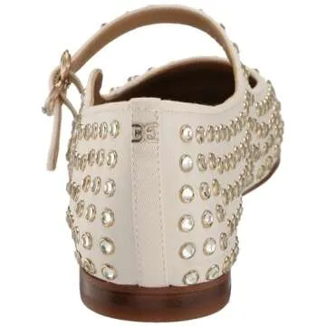 Sam Edelman Michaela Mary Jane Flats in Ivory Gem
