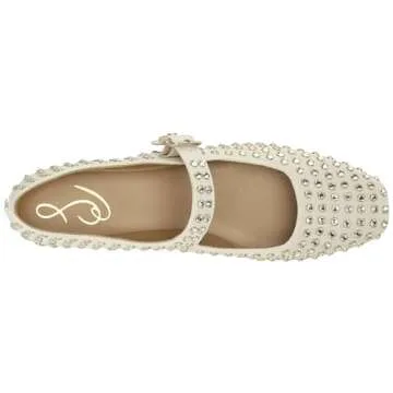 Sam Edelman Michaela Mary Jane Flats in Ivory Gem