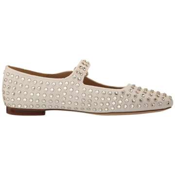 Sam Edelman Michaela Mary Jane Flats in Ivory Gem